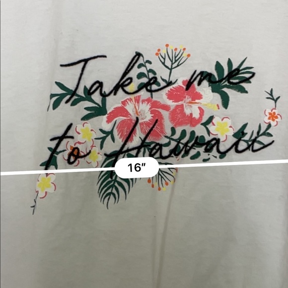 Topshop take me to Hawaii embroidered tee - Picture 5 of 5